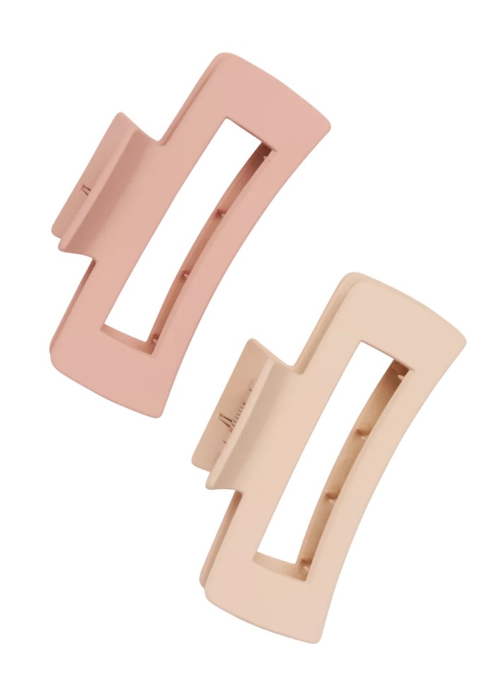 GIMME beauty Thick Hair Rectangular Claw Clips in Tam/Pink BRAND NEW